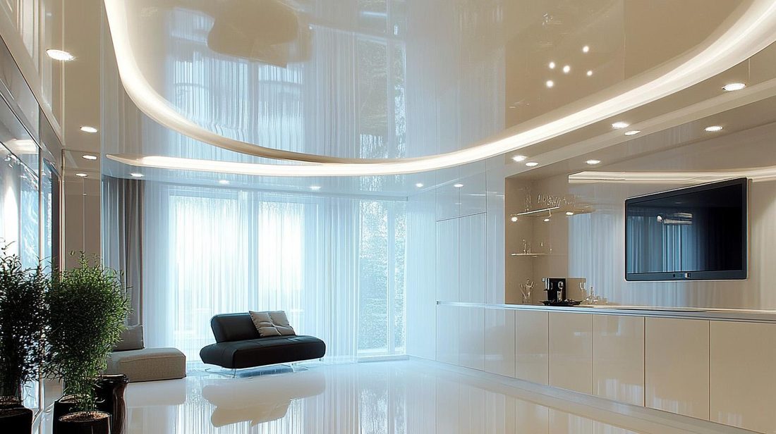 Stretch ceiling интерьер
