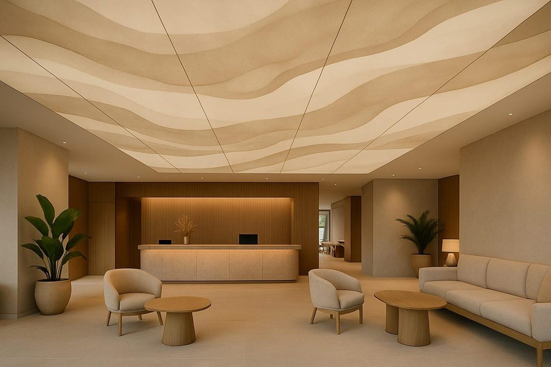 Reception ceiling design