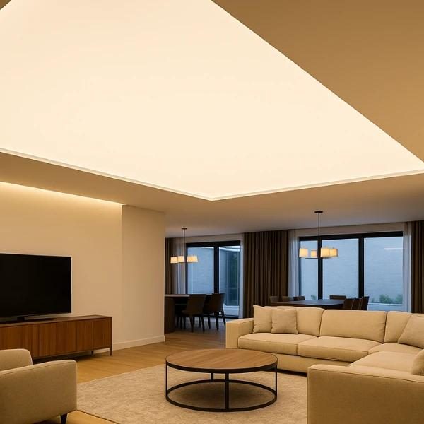 Translucent backlit ceiling